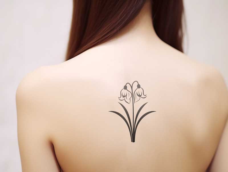 September Birth Flower Tattoo: A Blossom of Serenity and Wisdom