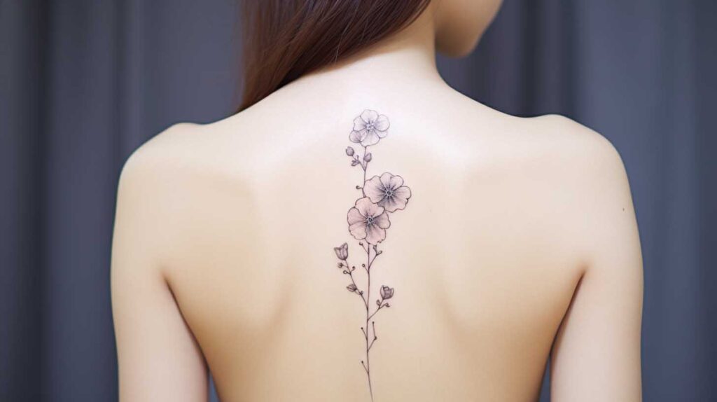 Primrose Tattoo with Botanical Details