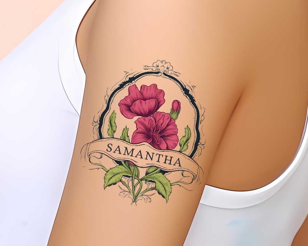 sweet pea tattoo, sweet pea flower tattoo, sweet pea birth flower tattoo