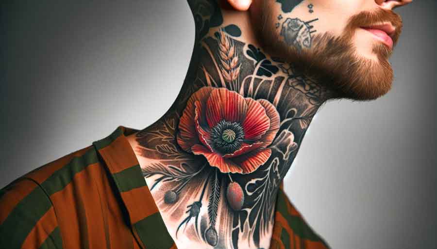 Wild Poppy Tattoo