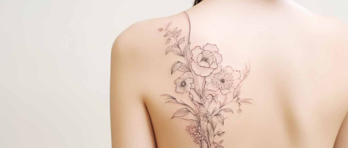 symbolism of family birth flower tattoos